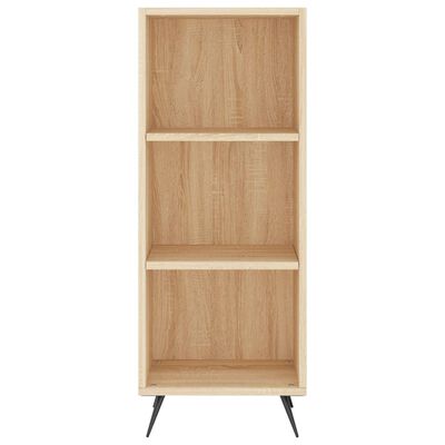 vidaXL Highboard sonoma eik 34,5x34x180 cm konstruert tre