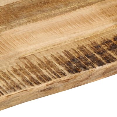 vidaXL Bordplate naturlig kant 60x40x3,8 cm grovt heltre mangotre