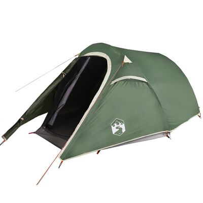 vidaXL Tunneltelt for camping 2 personer grønn vanntett