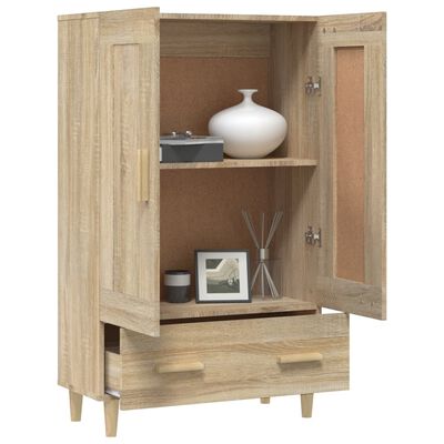 vidaXL Highboard sonoma eik 70x31x115 cm konstruert tre