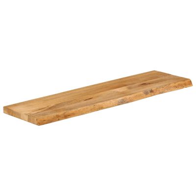 vidaXL Bordplate med naturlig kant 120x20x2,5 cm heltre mango