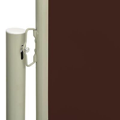 vidaXL Uttrekkbar sidemarkise 140x300 cm brun