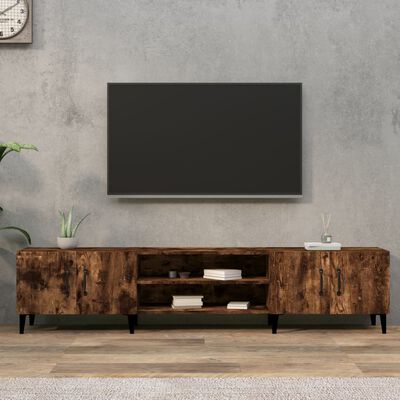 vidaXL TV-benk røkt eik 180x31,5x40 cm konstruert tre