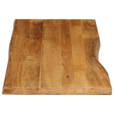 vidaXL Bordplate 140x60x3,8 cm naturlig kant heltre mango