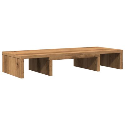 vidaXL Skjermstativ justerbar artisan eik 60x24x10,5 cm konstruert tre