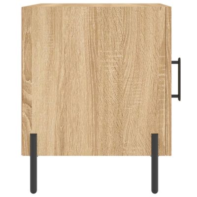 vidaXL Nattbord sonoma eik 40x40x50 cm konstruert tre