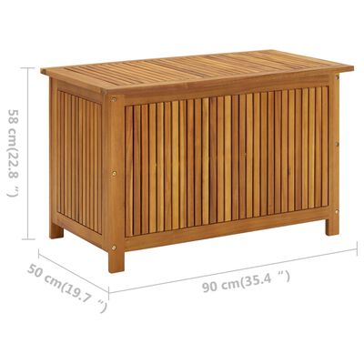 vidaXL Putekasse 90x50x58 cm heltre akasie