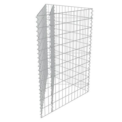 vidaXL Gabion høybed galvanisert stål 75x75x100 cm