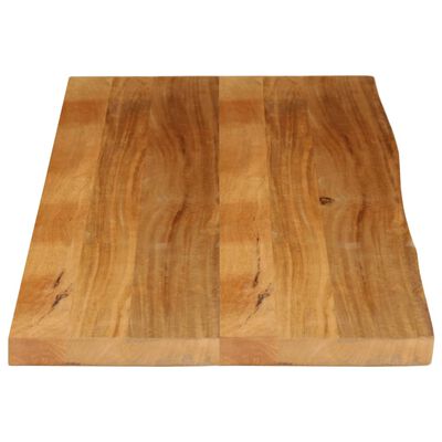 vidaXL Bordplate 140x60x2,5 cm naturlig kant heltre mango