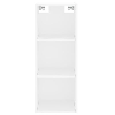 vidaXL Highboard hvit 34,5x34x180 cm konstruert tre