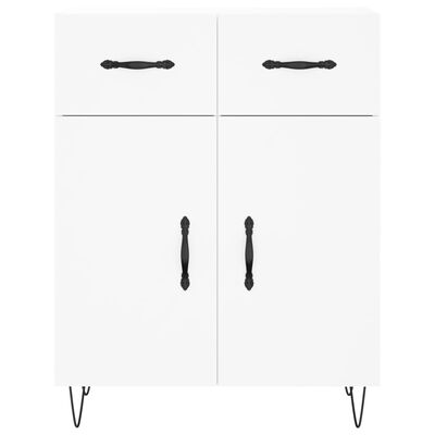 vidaXL Highboard hvit 69,5x34x180 cm konstruert tre