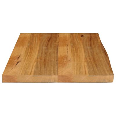 vidaXL Bordplate 80x60x2,5 cm naturlig kant heltre mango