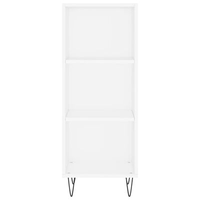 vidaXL Highboard hvit 34,5x32,5x180 cm konstruert tre