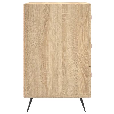 vidaXL Nattbord sonoma eik 40x40x66 cm konstruert tre