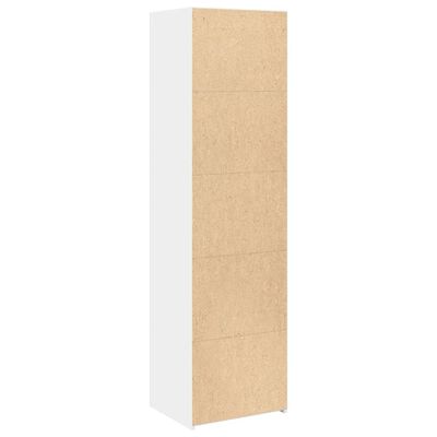 vidaXL Highboard hvit 50x41x185 cm konstruert tre