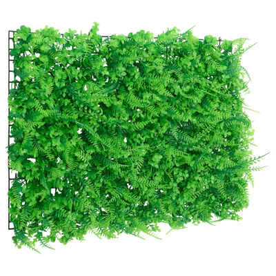  vidaXL Gjerde med kunstige bregneblader 6 stk grønn 40x60 cm