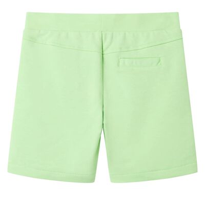 Barneshorts fluogrønn 116