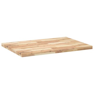 vidaXL Bordplate ubehandlet 100x70x4 cm heltre akasie