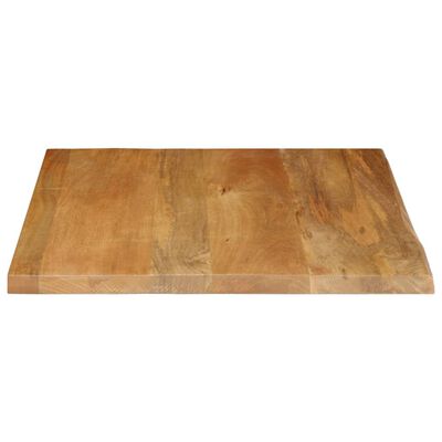 vidaXL Bordplate med naturlig kant 60x60x2,5 cm heltre mango