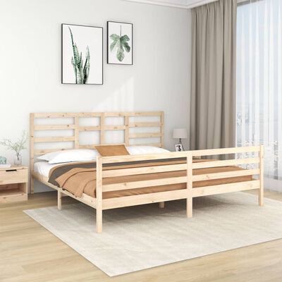 vidaXL Sengeramme heltre 200x200 cm