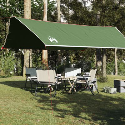 vidaXL Campingpresenning grønn 500x294 cm vanntett