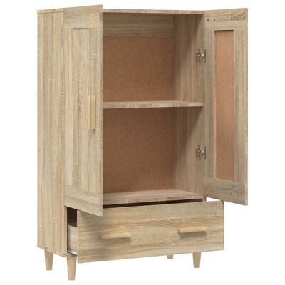 vidaXL Highboard sonoma eik 70x31x115 cm konstruert tre