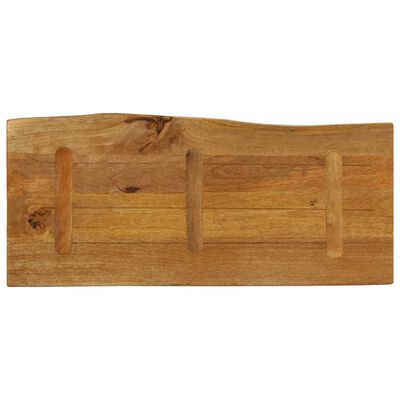 vidaXL Bordplate 100x40x2,5 cm naturlig kant heltre mango