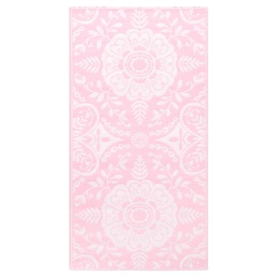 vidaXL Uteteppe rosa 80x150 cm PP