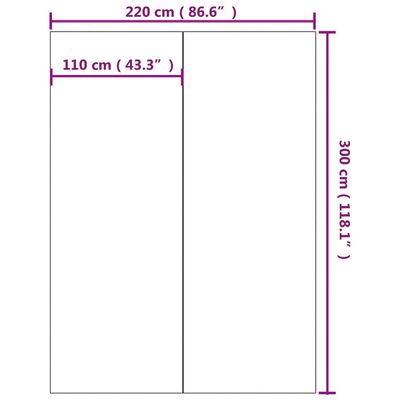 vidaXL Bassengduk lysegrå 300x220 cm polyester geotekstil