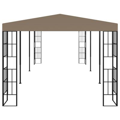 vidaXL Paviljong 6x3 m gråbrun