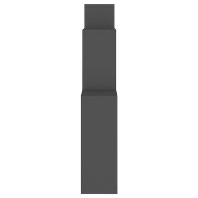 vidaXL Kubeformet vegghylle grå 80x15x78,5 cm konstruert tre