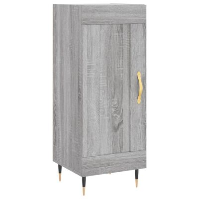 vidaXL Highboard grå sonoma 34,5x34x180 cm konstruert tre