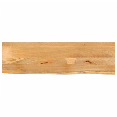 vidaXL Bordplate med naturlig kant 120x20x2,5 cm heltre mango