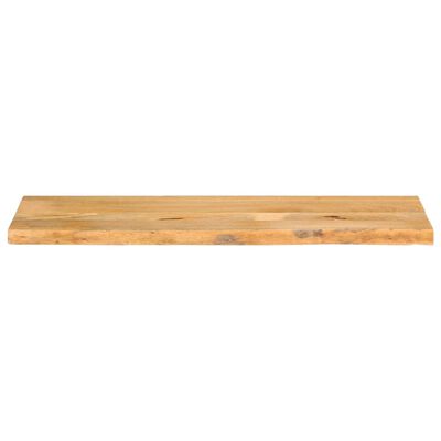 vidaXL Bordplate 110x40x2,5 cm naturlig kant heltre mango