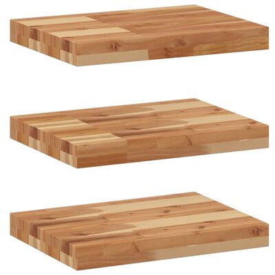 vidaXL Flytende hyller 3 stk 60x30x4 cm oljebehandlet heltre akasie