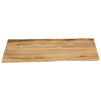 vidaXL Bordplate 90x80x2,5 cm naturlig kant heltre mango