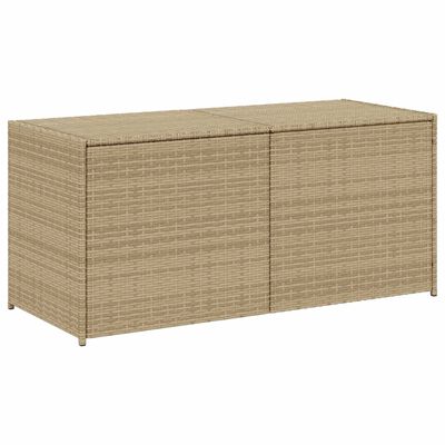 vidaXL Putekasse blandet beige 283L cm polyrotting