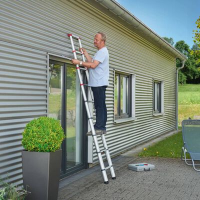 Hailo Teleskopstige FlexLine 260 264 cm aluminium 7113-091