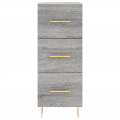 vidaXL Highboard grå sonoma 34,5x34x180 cm konstruert tre