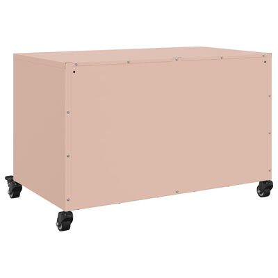 vidaXL TV-benk rosa 68x39x43,5 cm stål