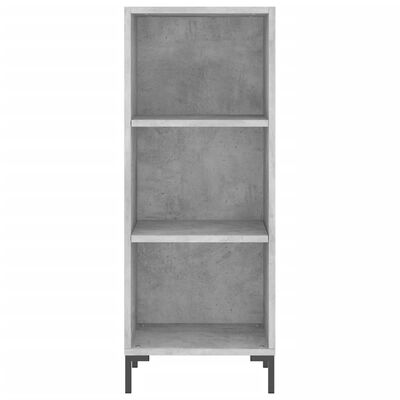 vidaXL Highboard betonggrå 34,5x32,5x180 cm konstruert tre