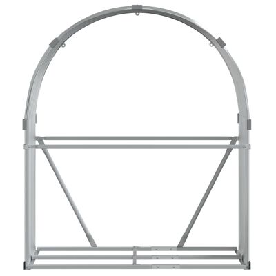 vidaXL Vedholder sølv 120x45x140 cm galvanisert stål