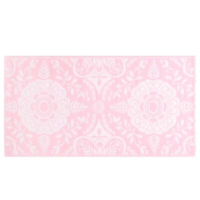 vidaXL Uteteppe rosa 80x150 cm PP