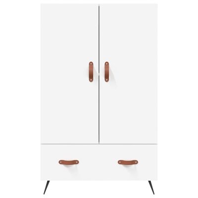 vidaXL Highboard hvit 69,5x31x115 cm konstruert tre