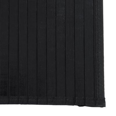 vidaXL Teppe rektangulært svart 60x400 cm bambus