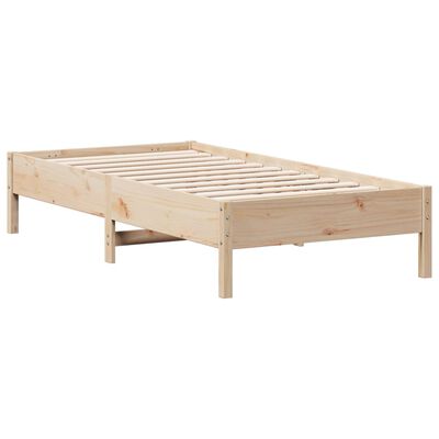 vidaXL Sengeramme uten madrass 75x190 cm heltre furu