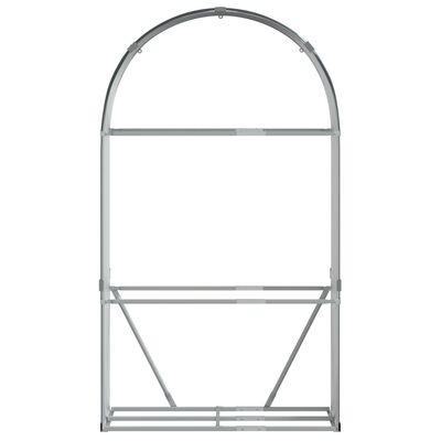 vidaXL Vedholder antrasitt 120x45x210 cm galvanisert stål