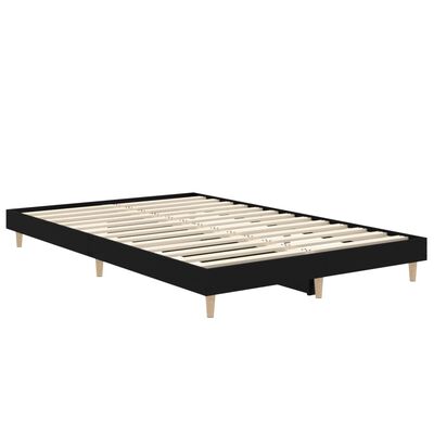 vidaXL Sengeramme svart 120x190 cm konstruert tre