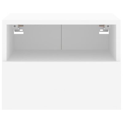 vidaXL Veggmonterte TV-benker 2 stk hvit 40x30x30 cm konstruert tre