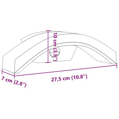 vidaXL Veggmonterte LED-utelampe med sensor svart støpt aluminium